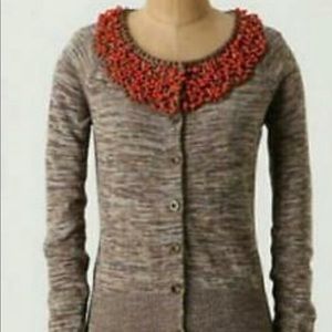 Anthropologie beaded cardigan